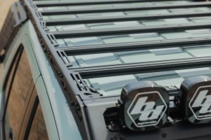 Toyota 4Runner Exterior Window Molle Panels - Passenger - DV8 Offroad - DV8 5th Gen 4Runner Roof Rack (RRTF3-02) - Black - `25-`26